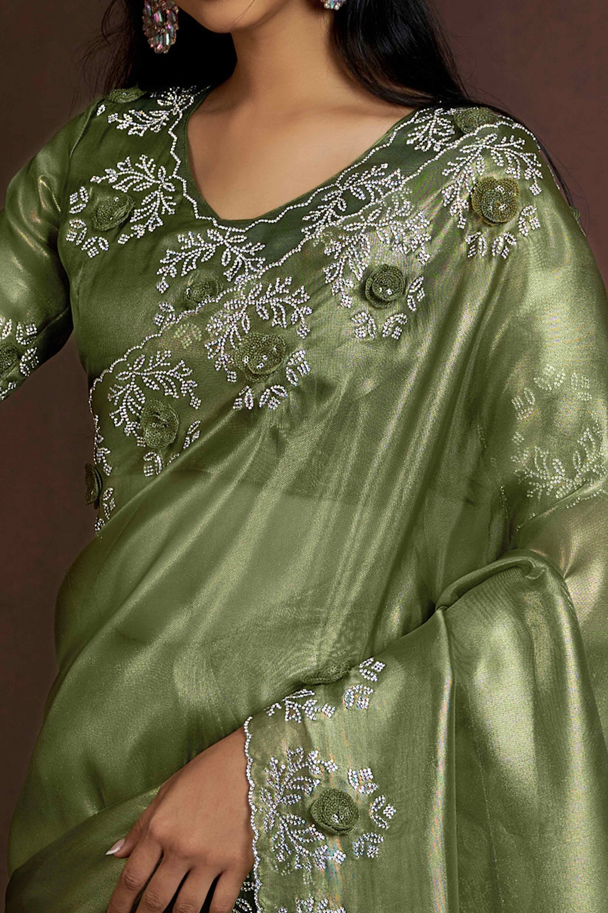 green-floral-sequins-with-zarkan-work-organza-saree-1