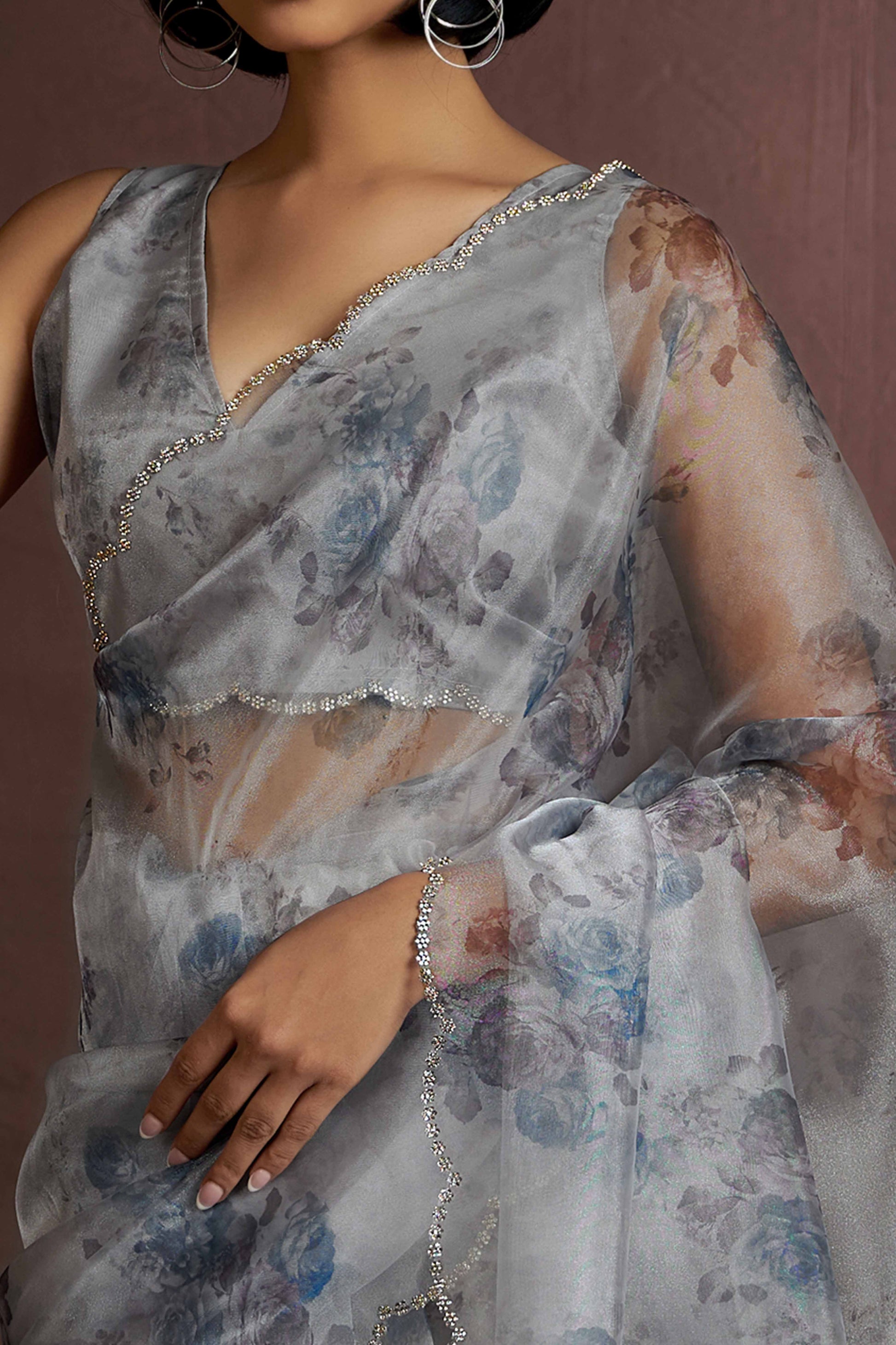 grey-floral-printed-soft-organza-saree-with-stone-work-border