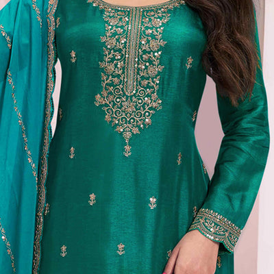 green-floral-embroidered-vichitra-silk-dress-material-11
