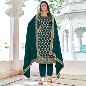 green-embroidered-with-swarovski-vichitra-silk-dress-material