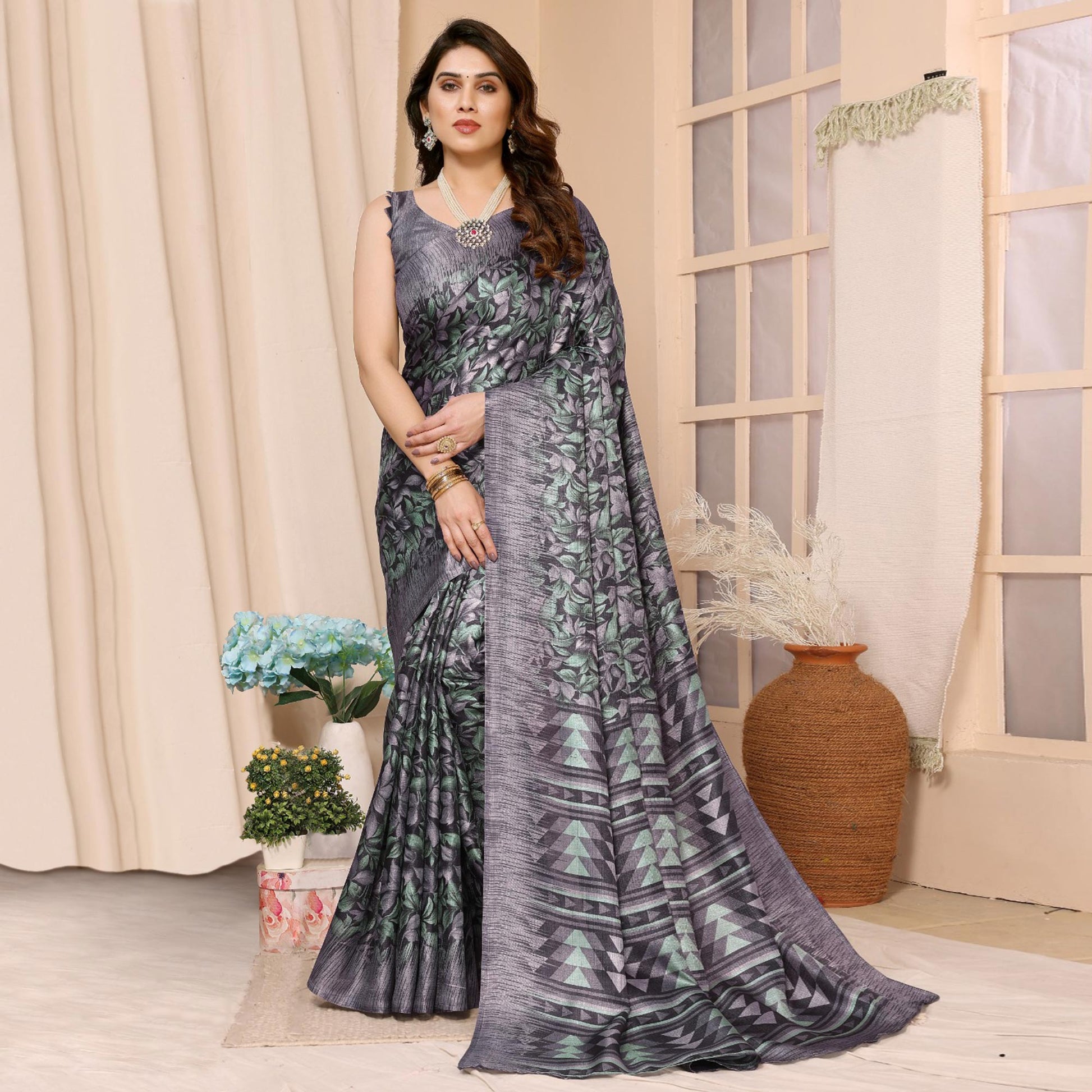 grey-floral-printed-khaadi-saree