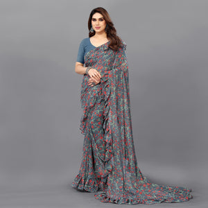 grey-floral-printed-georgette-saree-7