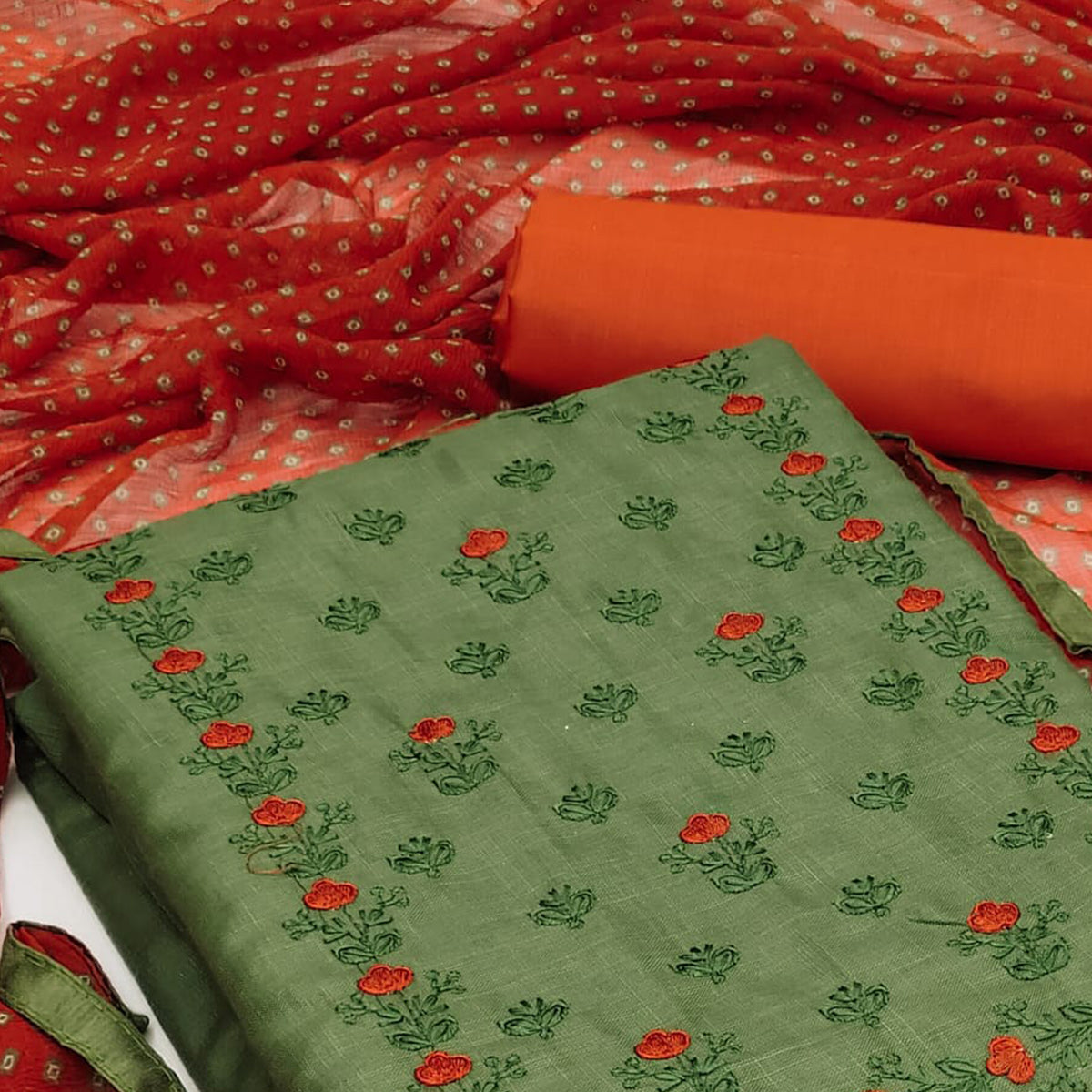 green-floral-embroidered-poly-cotton-dress-material-2