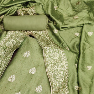 green-floral-embroidered-chinon-dress-material-5