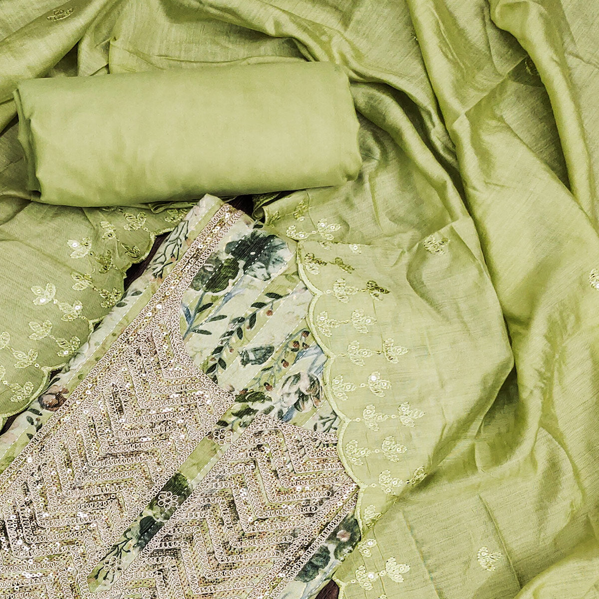 green-floral-printed-pure-cotton-dress-material-7