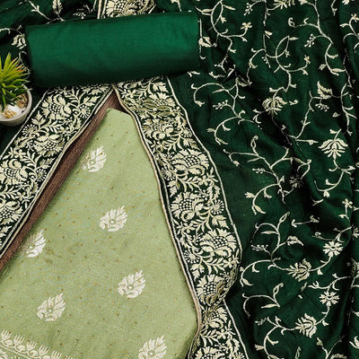 green-floral-embroidered-chinon-dress-material-4