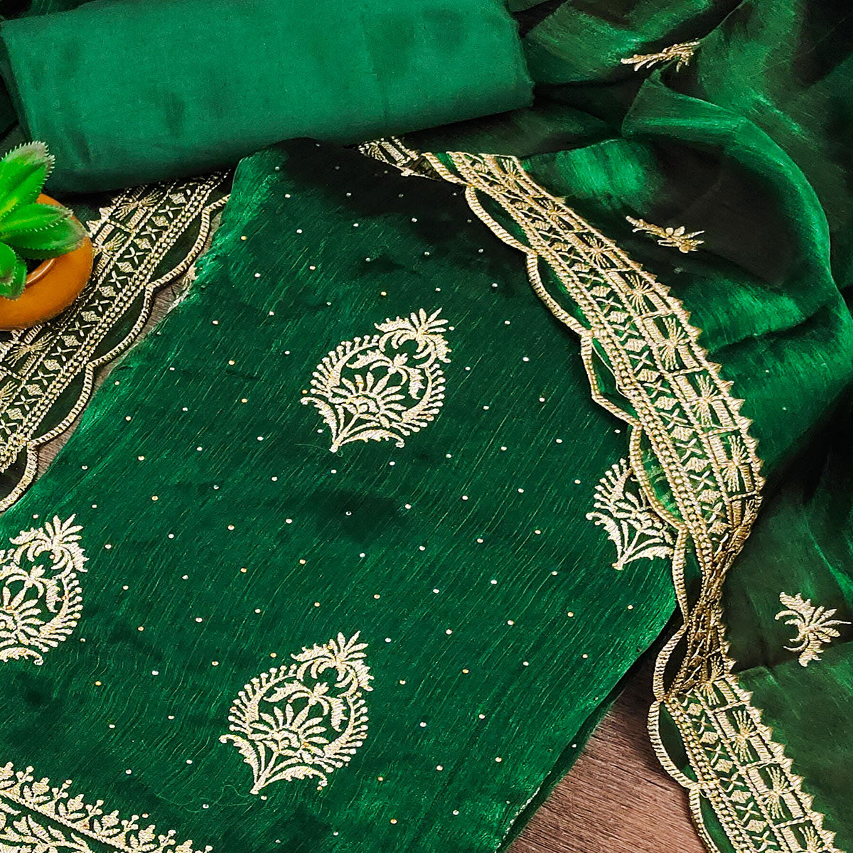 green-floral-embroidery-with-stonework-mulberry-silk-dress-material