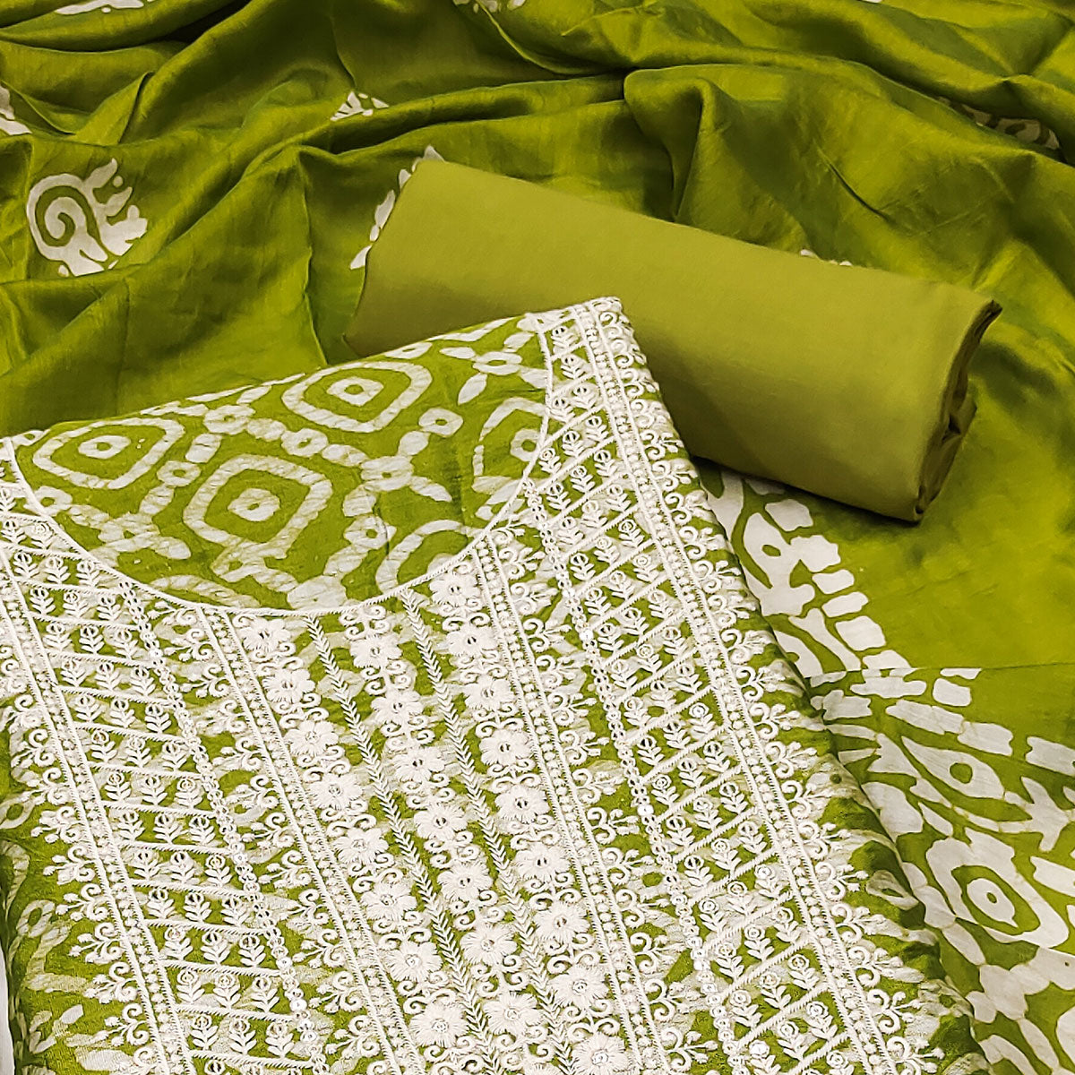 green-batik-printed-with-embroidered-cotton-silk-dress-material