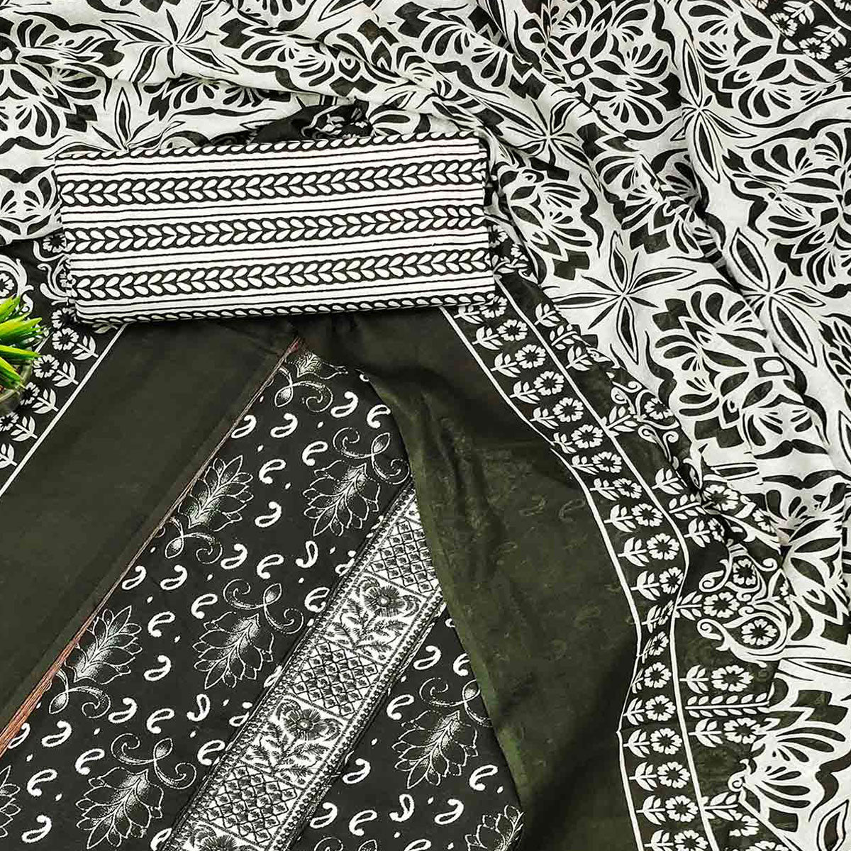 green-foil-printed-pure-cotton-dress-material-1