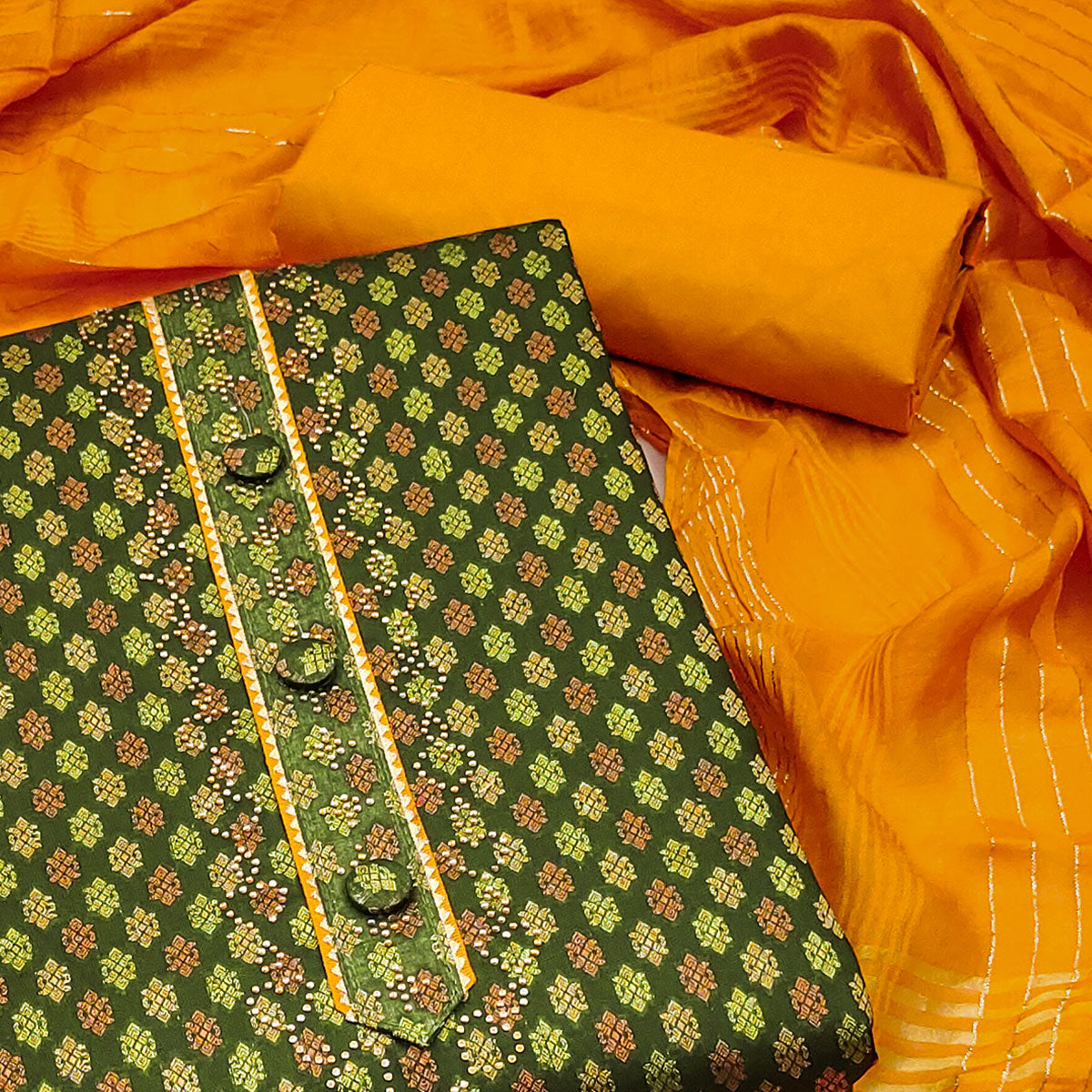 green-woven-cotton-blend-unstitched-dress-material-3