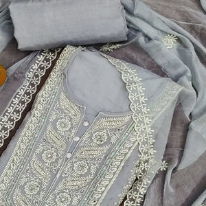 grey-floral-sequins-embroidered-organza-dress-material-1