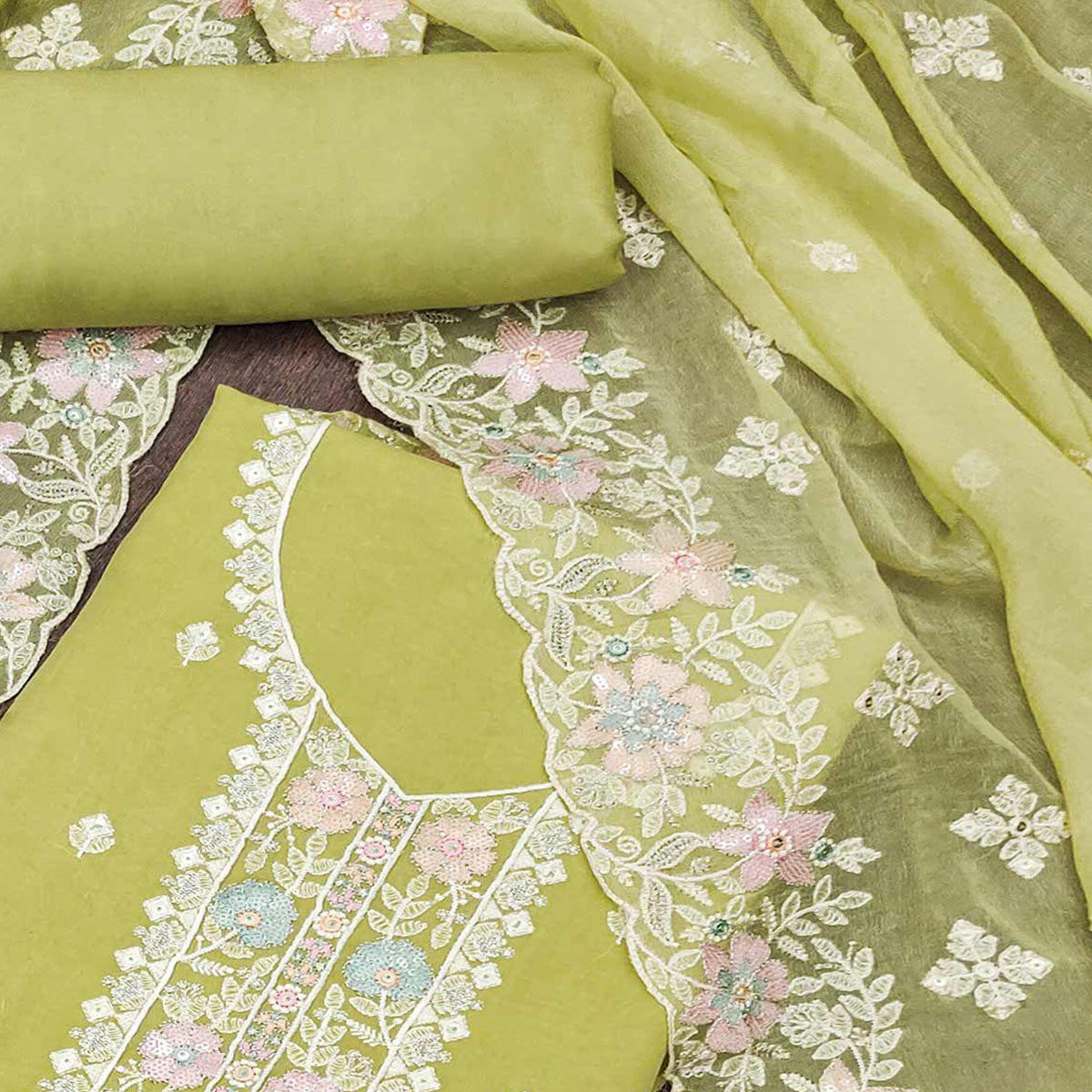 green-floral-embroidered-organza-dress-material-10