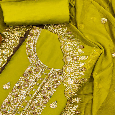 green-embroidered-organza-dress-material-3