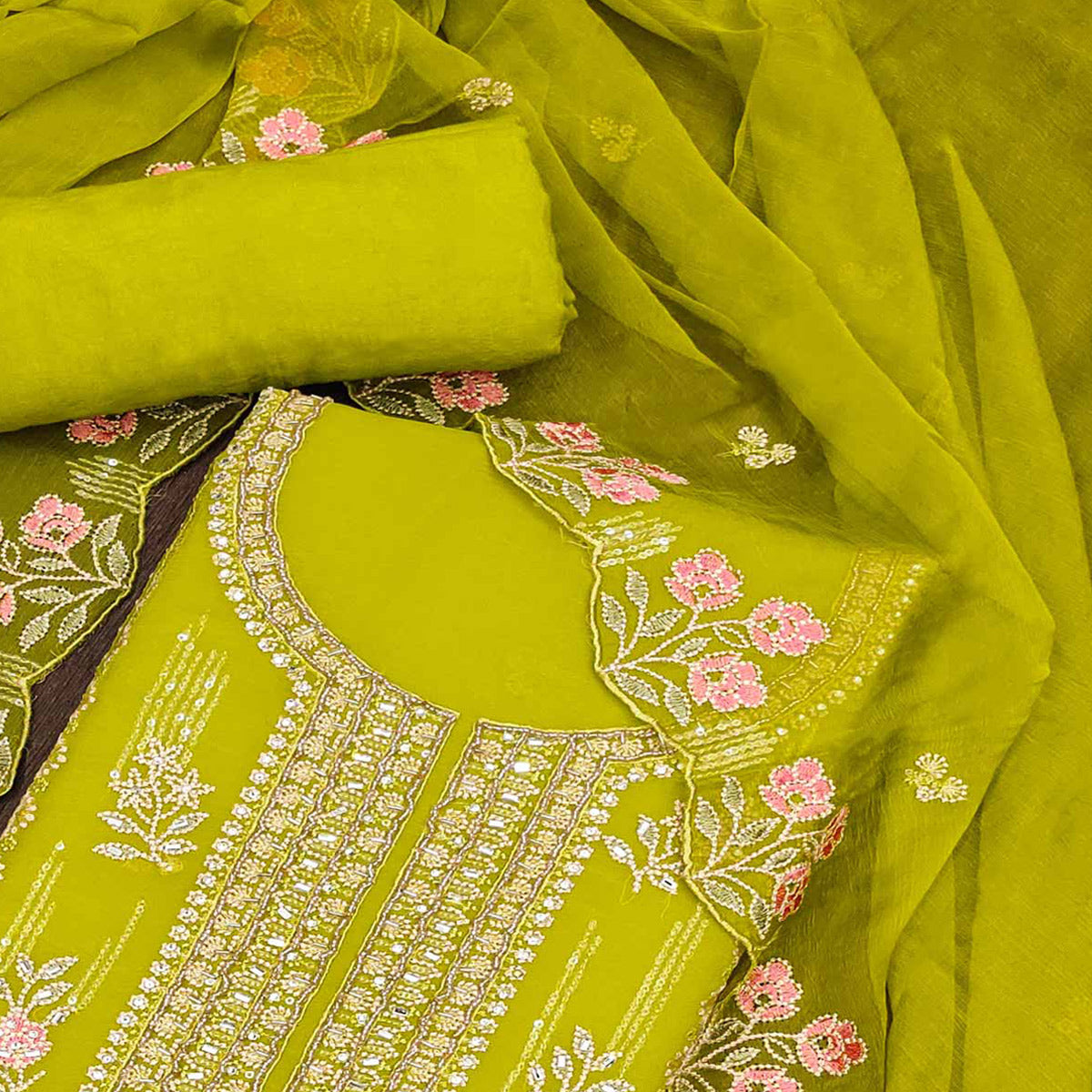 green-floral-embroidered-chiffon-dress-material-1