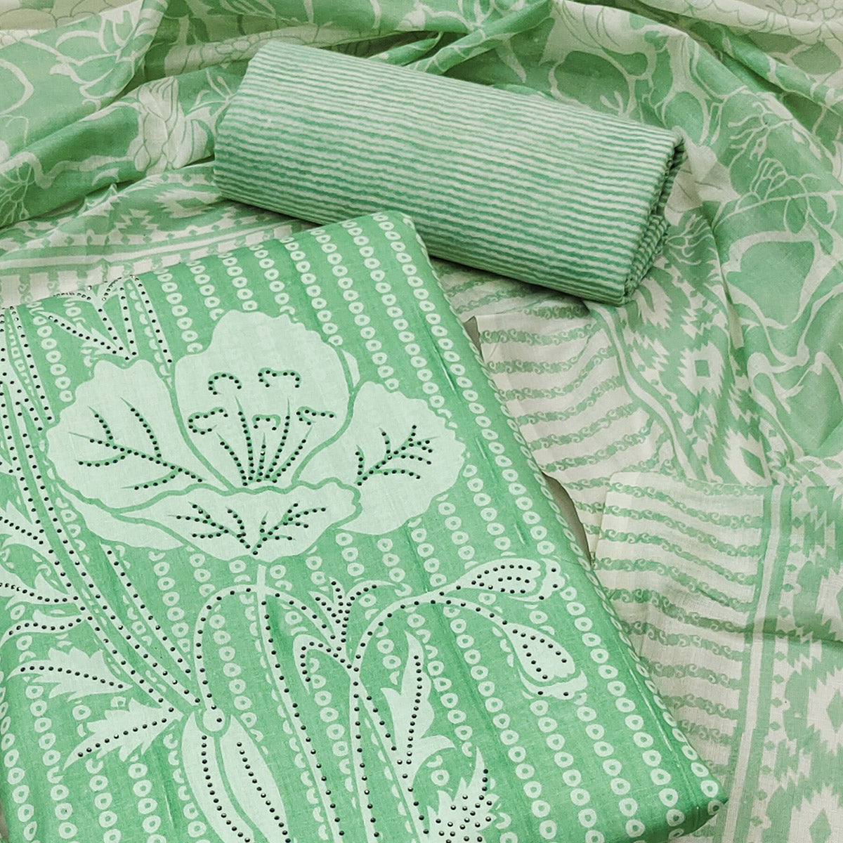 green-floral-printed-with-yoke-embroidered-pure-cotton-dress-material