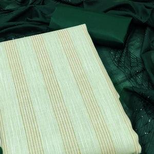 green-striped-woven-pure-cotton-dress-material