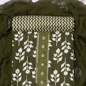 green-foil-printed-cotton-blend-dress-material-1