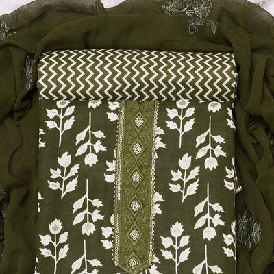 green-foil-printed-cotton-blend-dress-material-1