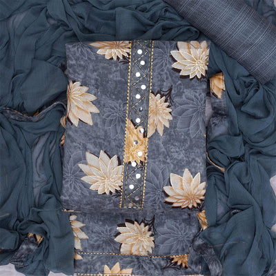 grey-floral-foil-printed-poly-cotton-dress-material
