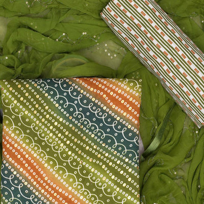 green-bandhani-foil-printed-dress-material