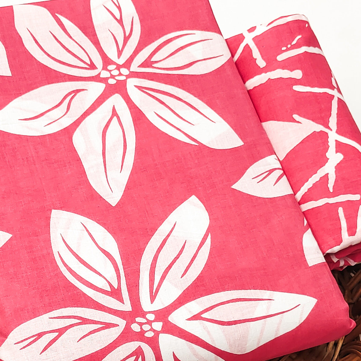 Gajari Pink Floral Printed Pure Cotton Dress Material