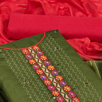 green-floral-embroidered-cotton-blend-dress-material
