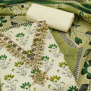 green-floral-printed-embroidery-work-pure-cotton-dress-material
