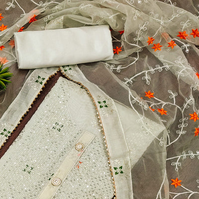 green-floral-foil-printed-chanderi-dress-material