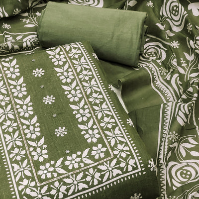 green-printed-with-mirror-work-pure-cotton-dress-material