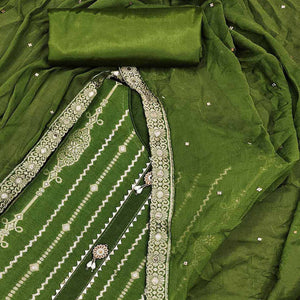green-woven-jacquard-dress-material-2