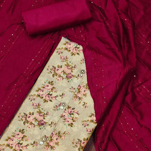 grey-floral-printed-cotton-silk-dress-material