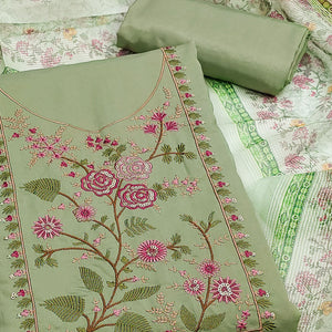 green-floral-sequins-embroidered-roman-cotton-silk-dress-material-3