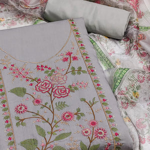 grey-floral-sequins-embroidered-roman-cotton-silk-dress-material