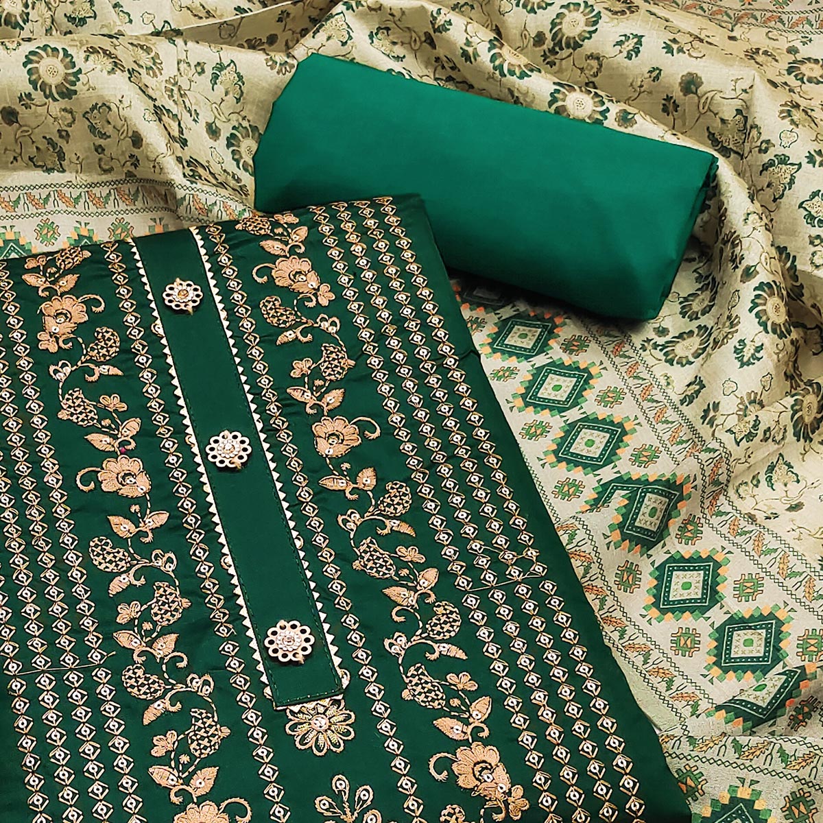 green-floral-embroidered-cotton-silk-dress-material-1