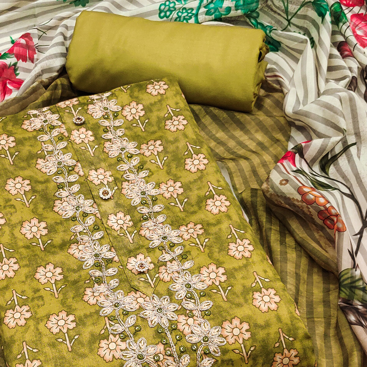 green-floral-printed-with-embroidery-pure-cotton-dress-material-1