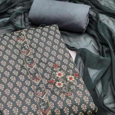 grey-floral-printed-with-embroidery-cotton-dress-material