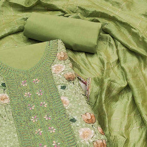 green-floral-print-with-embroidered-pure-cotton-dress-material
