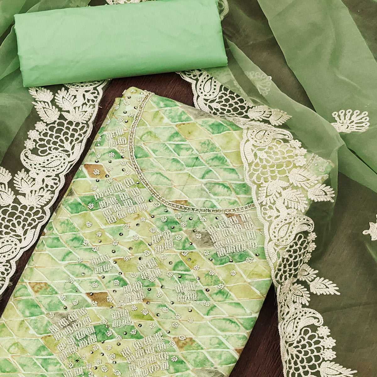 green-beads-work-printed-pure-cotton-dress-material