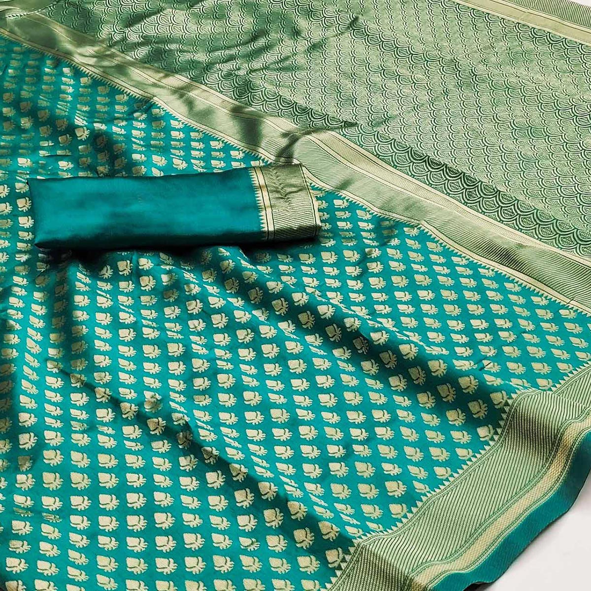 green-woven-banarasi-silk-saree-14