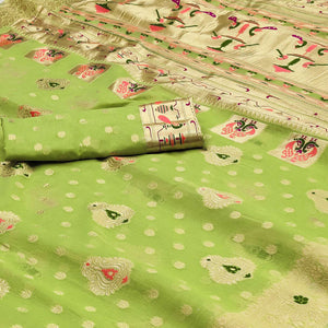 green-woven-cotton-silk-paithani-saree-1