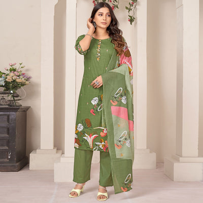 green-floral-printed-pure-cotton-straight-salwar-suit-2