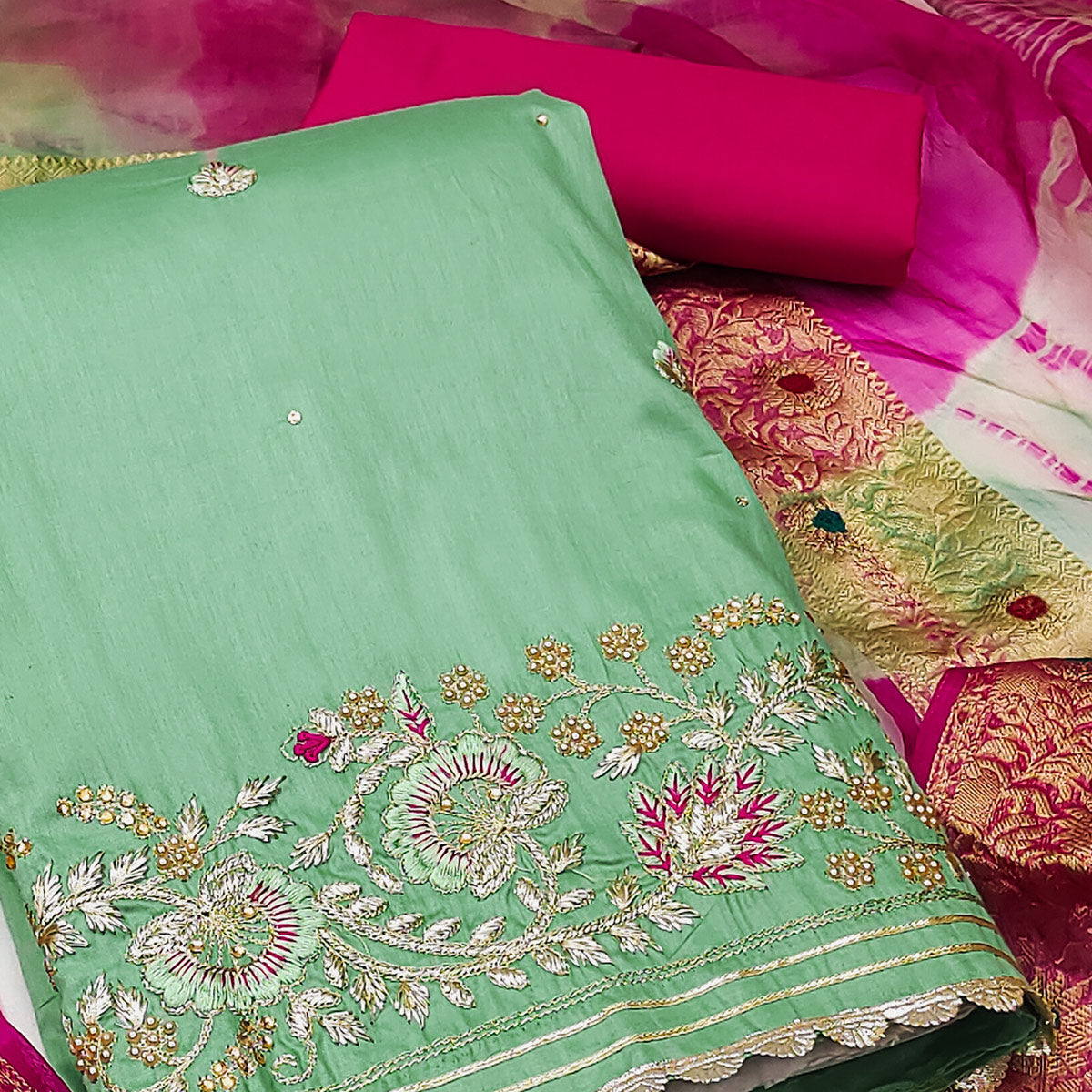 green-floral-embroidered-pure-cotton-dress-material-3