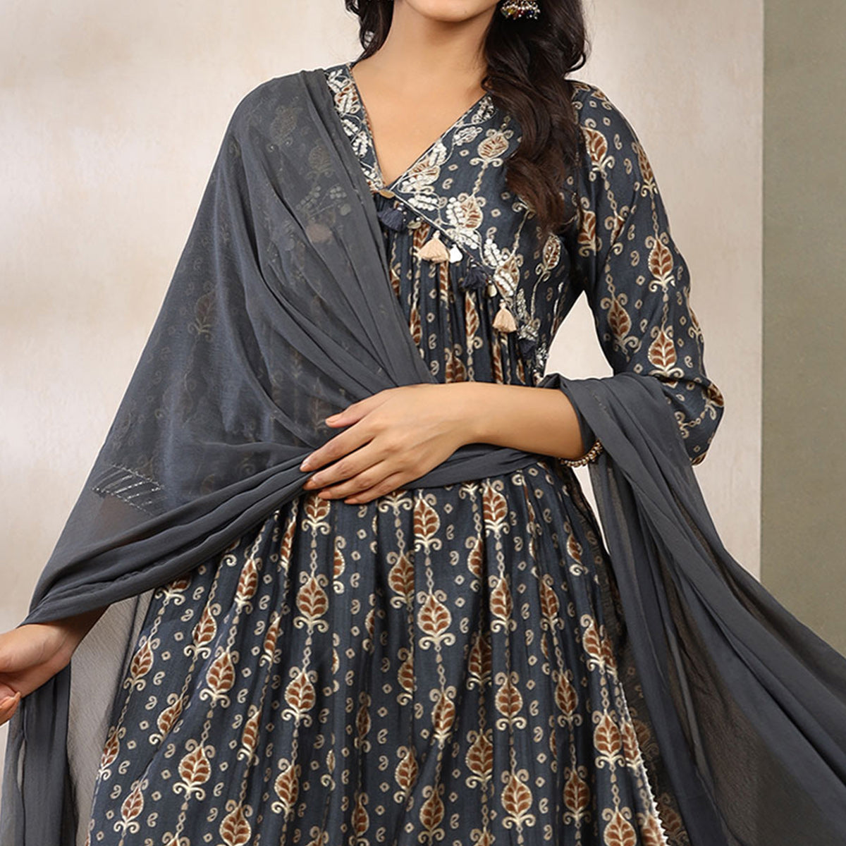 navy-blue-floral-printed-muslin-anarkali-suit