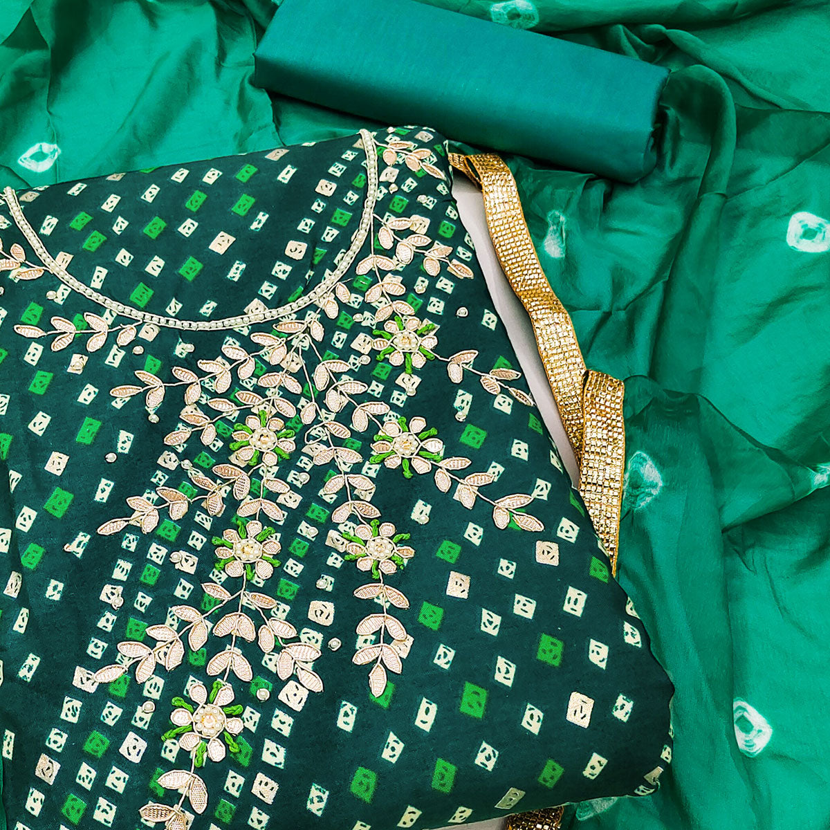 green-printed-with-handwork-pure-cotton-dress-material-1