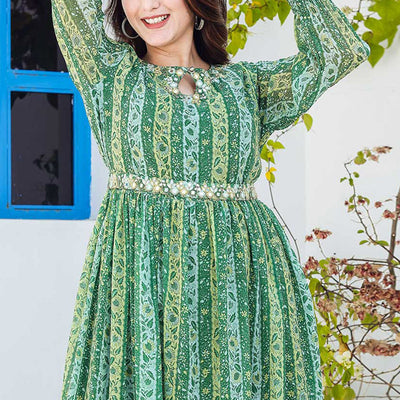 green-floral-printed-georgette-gown-1