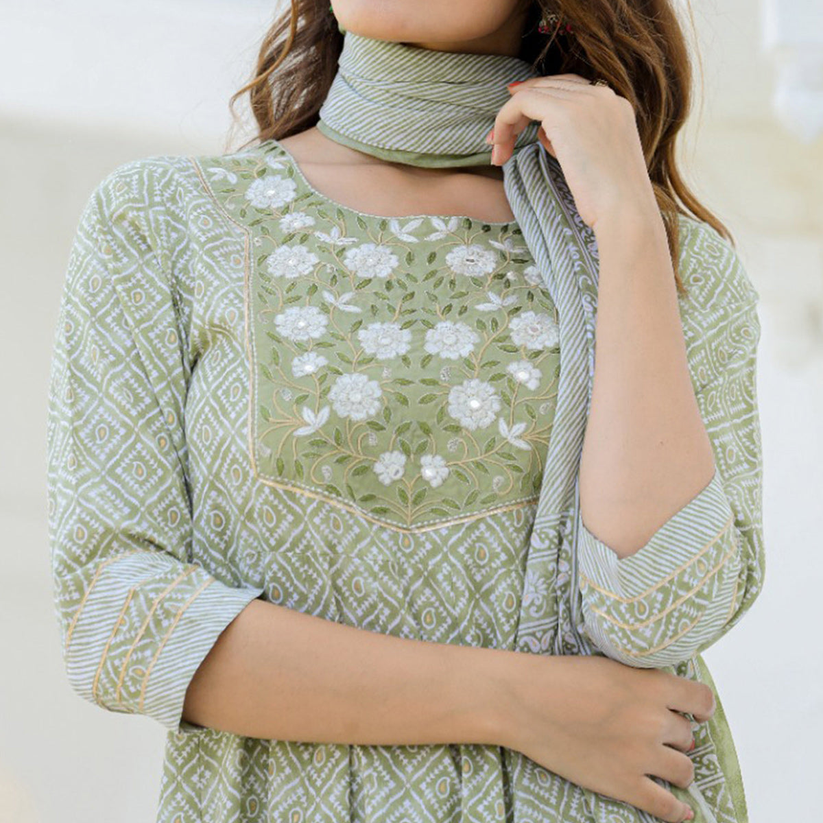 green-printed-with-embroidered-pure-cotton-anarkali-suit