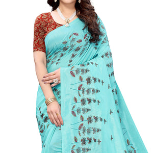 Ferozi Casual Wear Printed Silk Saree