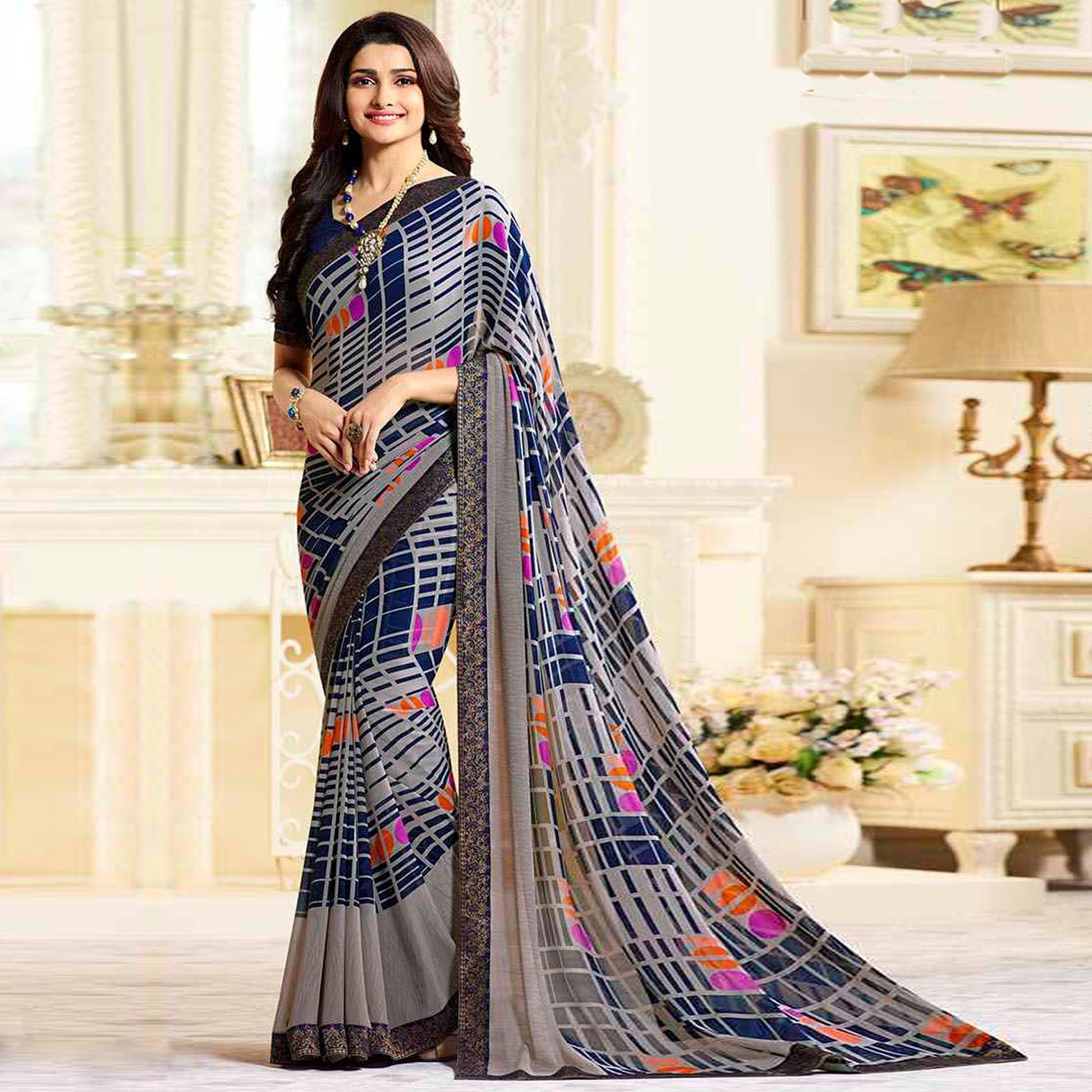 grey-blue-printed-georgette-saree-with-lace-border