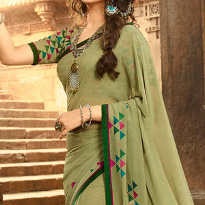 green-printed-georgette-saree-with-lace-border-3