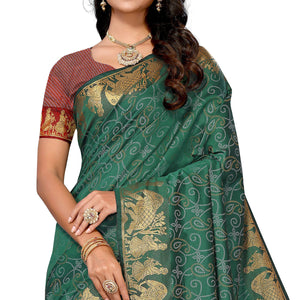 green-woven-banarasi-silk-saree-15